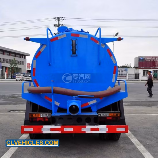 5cbm 真空タンク噴射下水洗浄トイレ吸引タンカー下水トラック